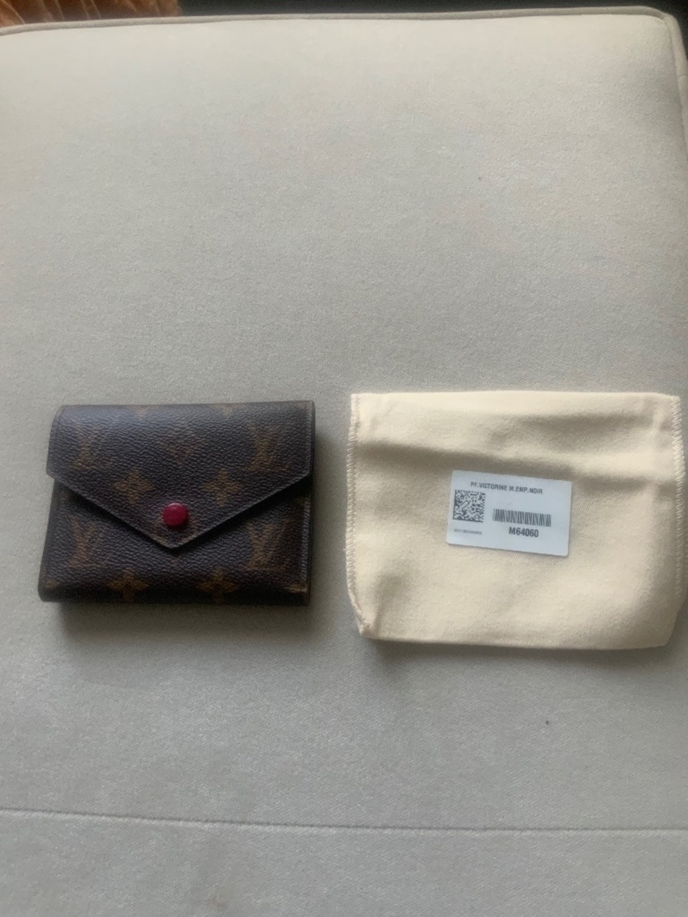 LV Fuschia Victorine Wallet